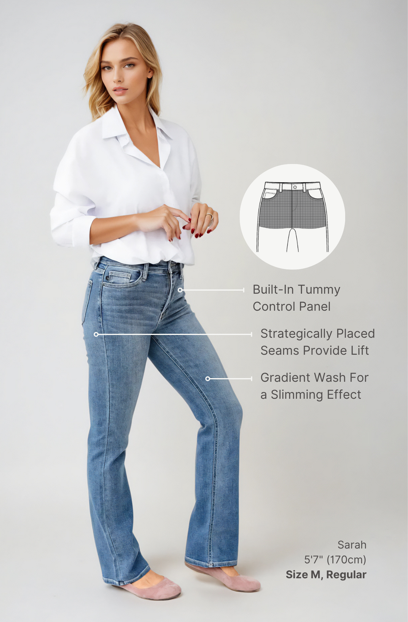 NEW & IMPROVED | Paloma 2.0 Bootcut Shapewear Jeans
