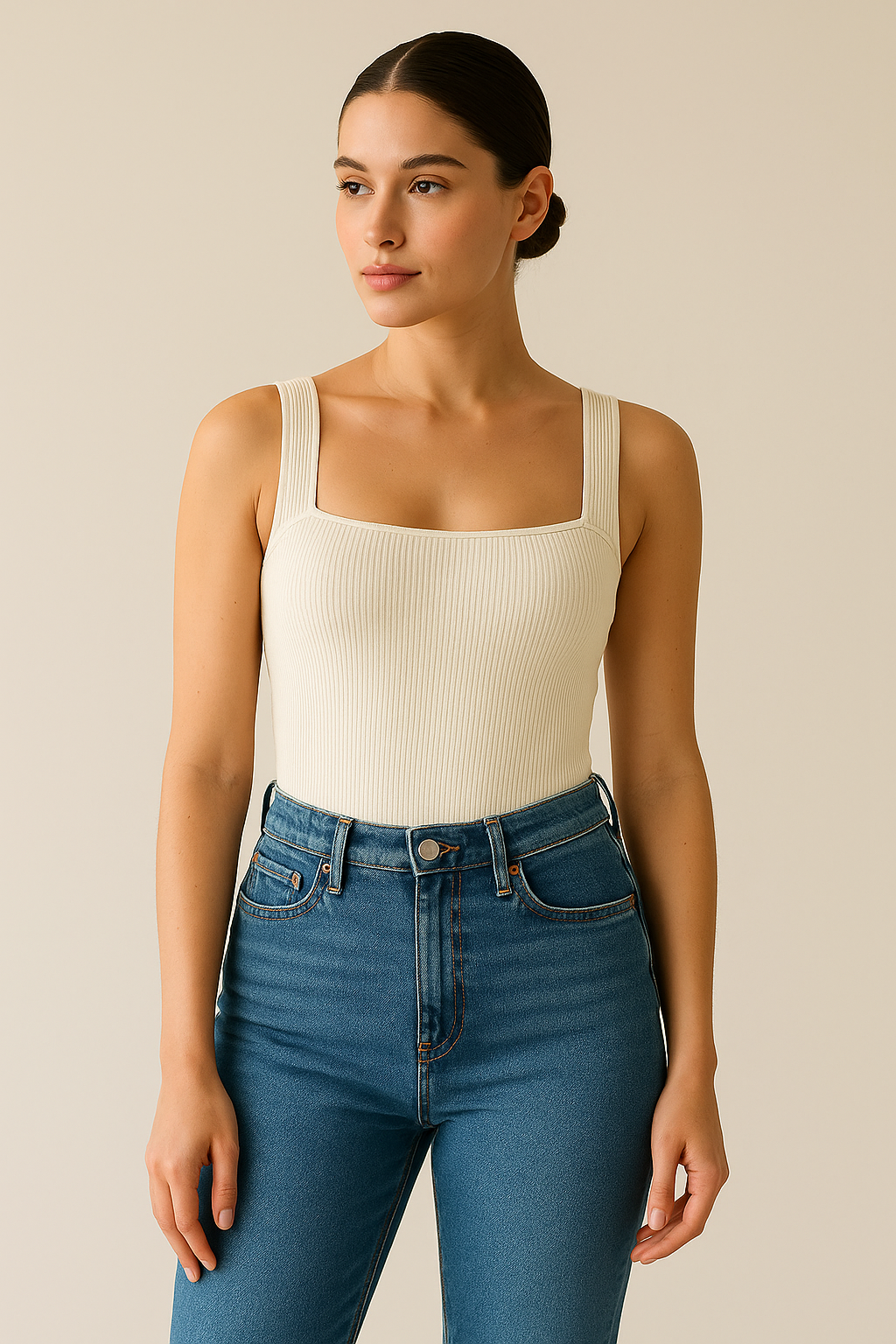 Hourglass Square Neck Shapewear Bodysuit