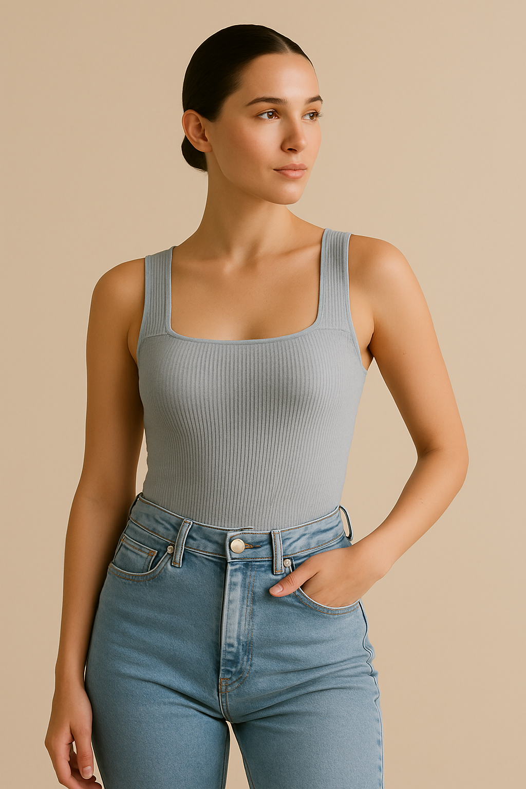 Hourglass Square Neck Shapewear Bodysuit