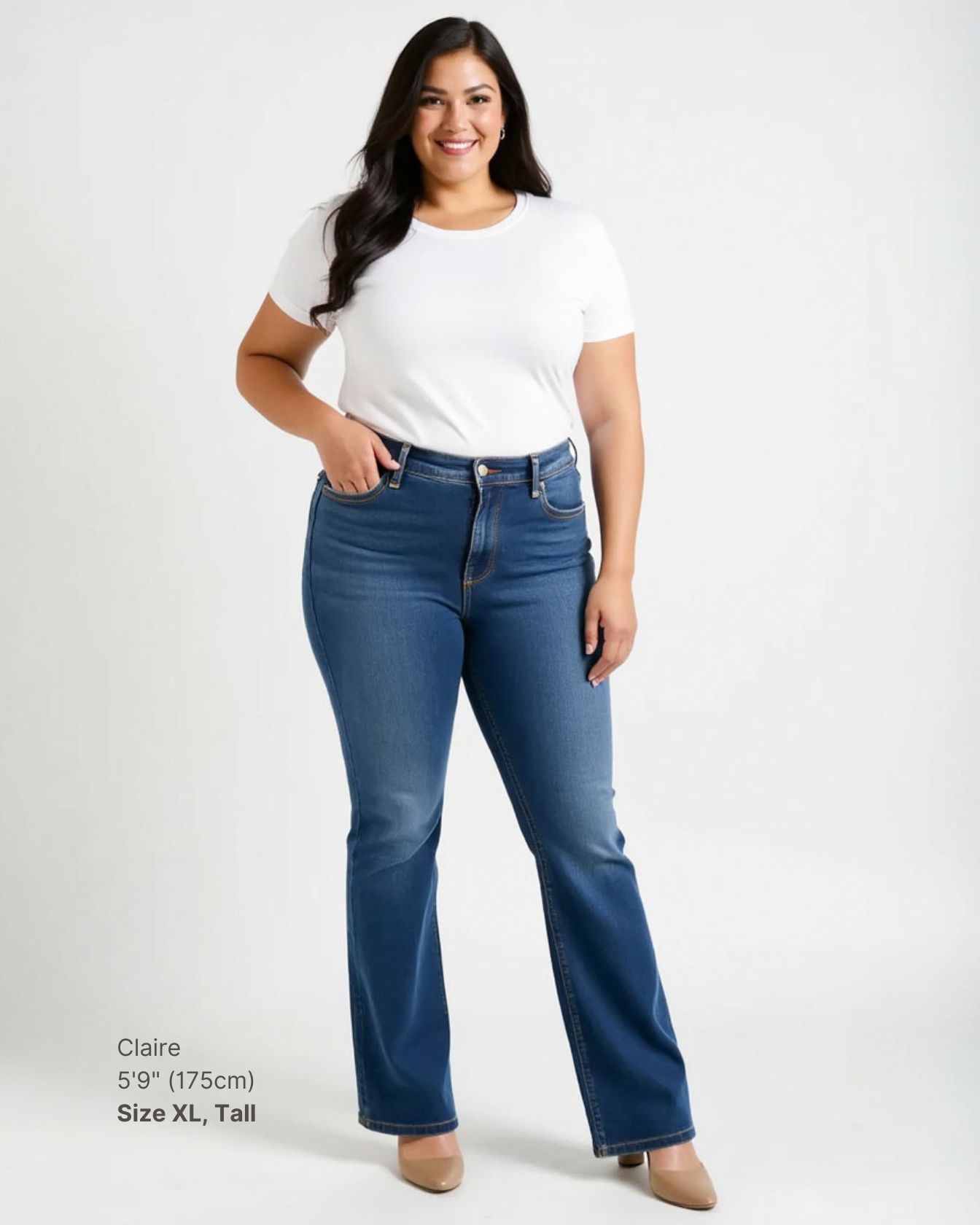 [PREORDER] Paloma 2.0 Dark Wash Bootcut Shapewear Jeans