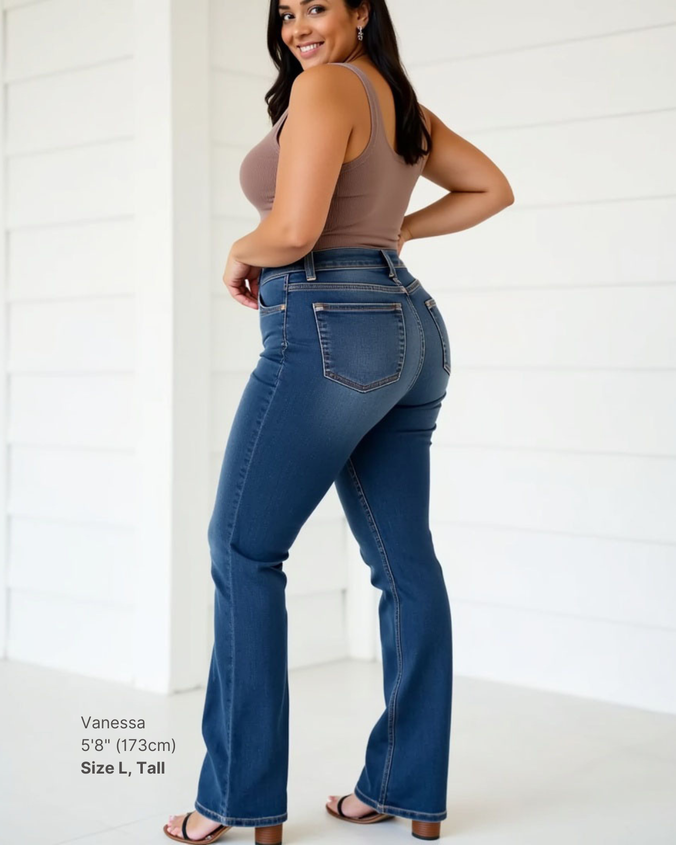 [PREORDER] Paloma 2.0 Dark Wash Bootcut Shapewear Jeans