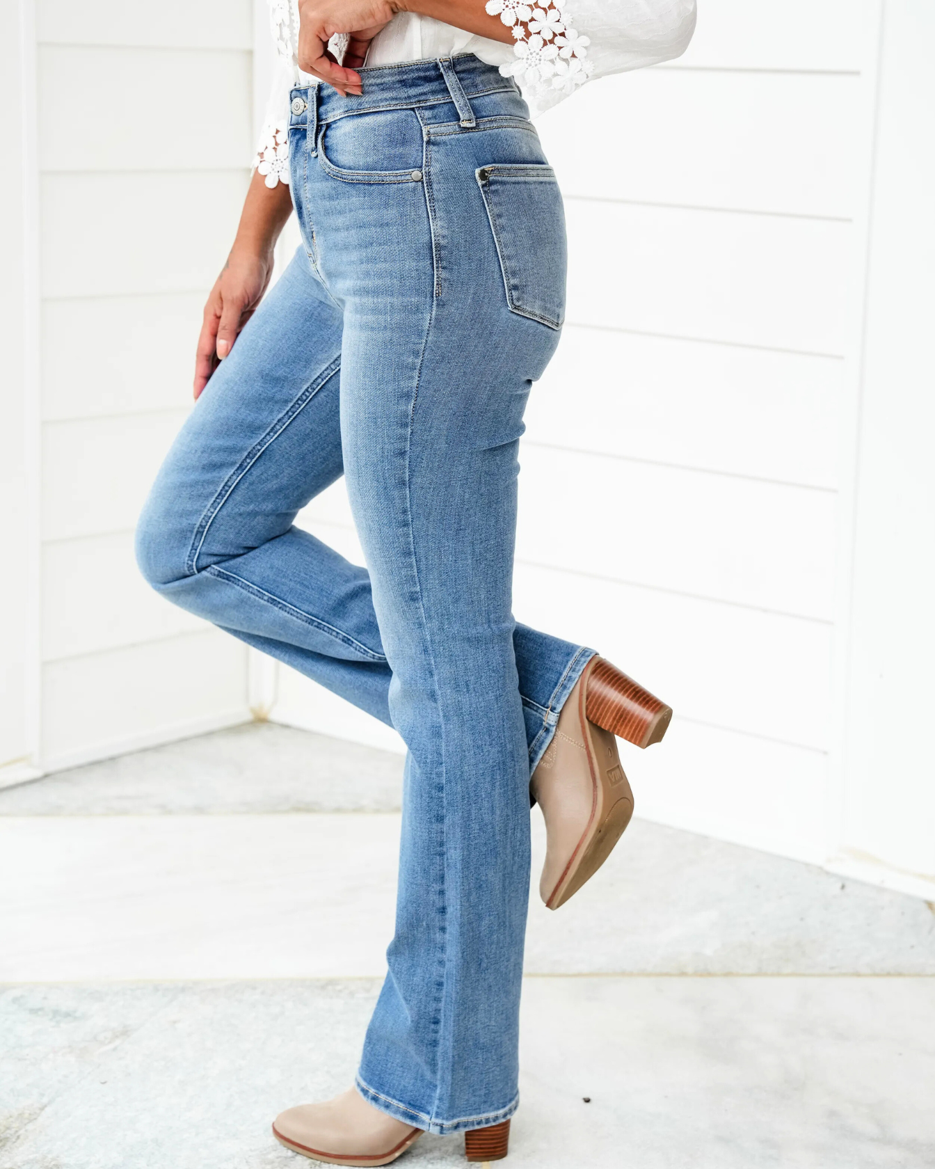Paloma 2.0 Medium Wash Bootcut Shapewear Jeans
