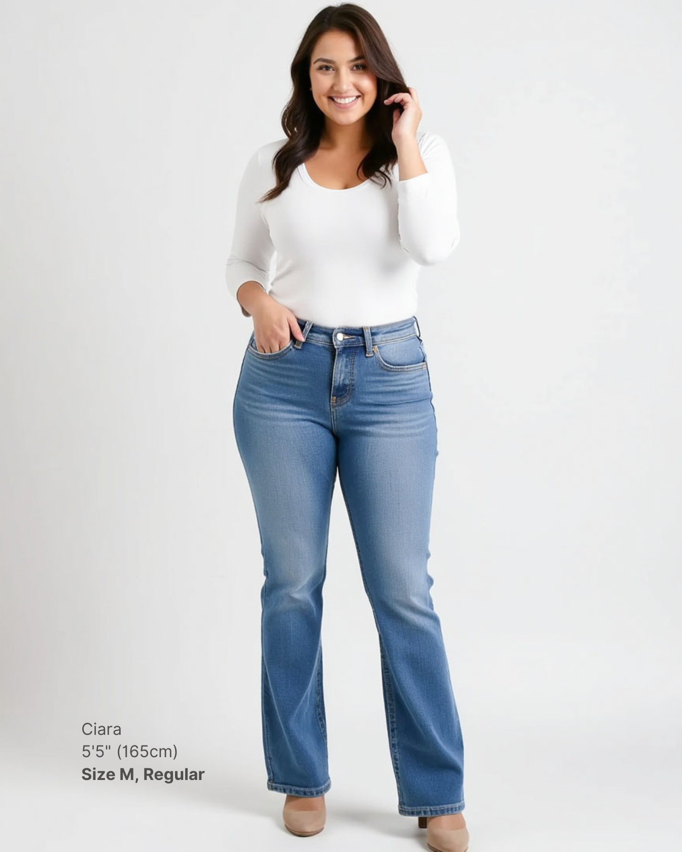 Paloma 2.0 Medium Wash Bootcut Shapewear Jeans
