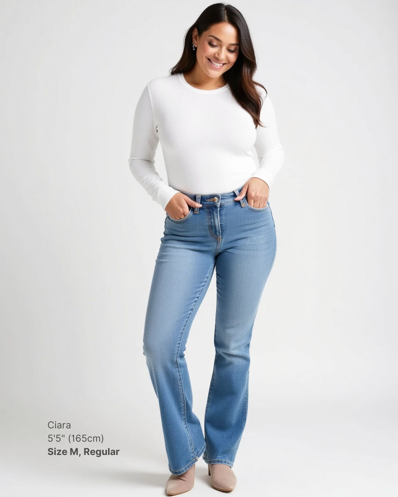 Paloma 2.0 Medium Wash Bootcut Shapewear Jeans