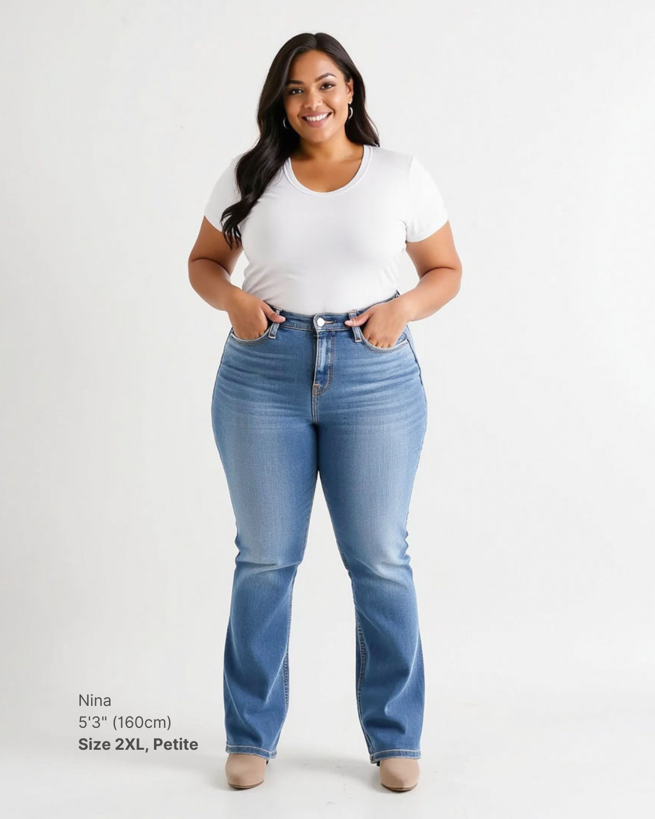 Paloma 2.0 Medium Wash Bootcut Shapewear Jeans