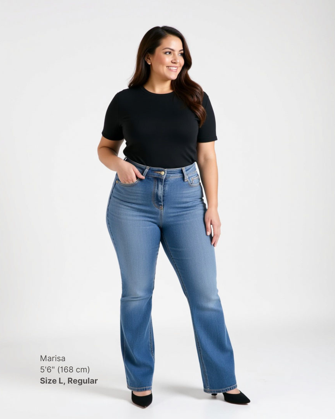 Paloma 2.0 Medium Wash Bootcut Shapewear Jeans