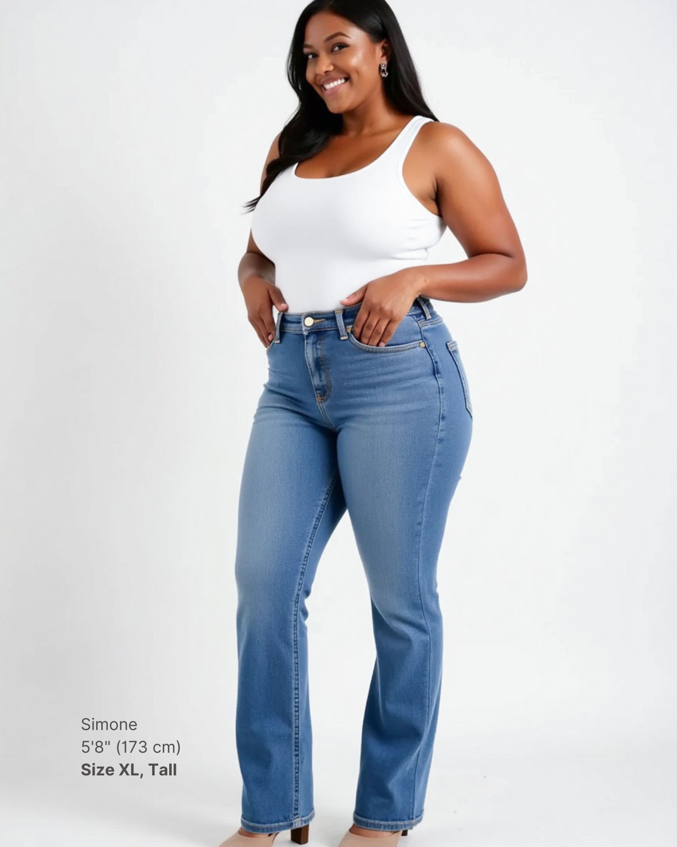 Paloma 2.0 Medium Wash Bootcut Shapewear Jeans
