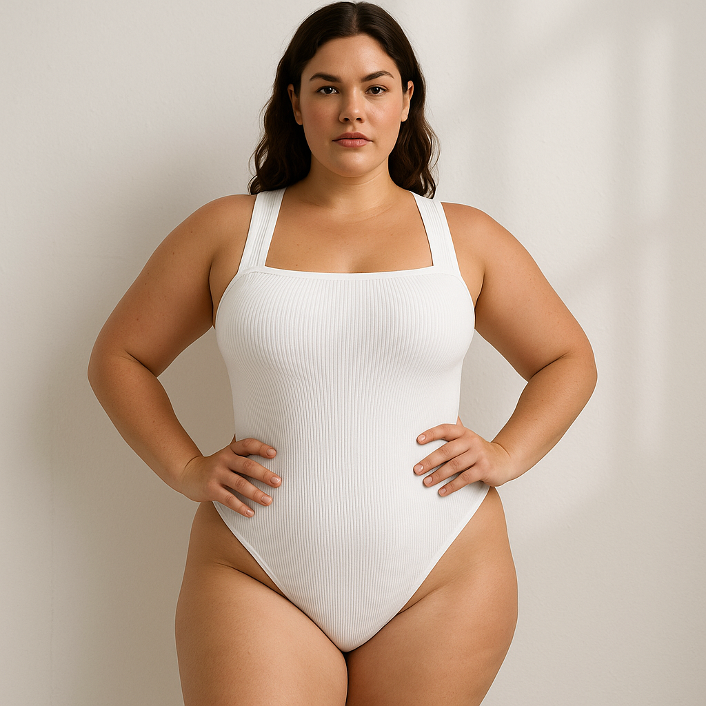 Hourglass Square Neck Shapewear Bodysuit